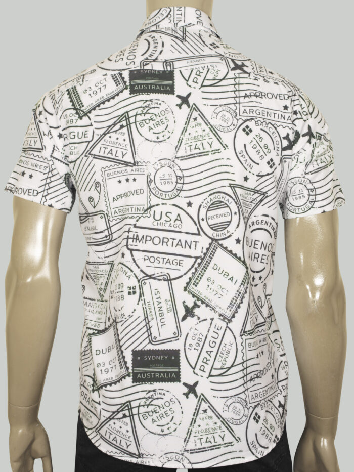 Camisa Green country stamps 050764 - Imagen 2