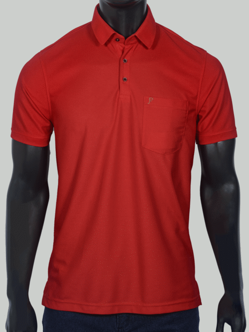 Camibuso Polo Rojo 090258 para Hombre con Bolsillo